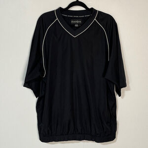 Footjoy Windbreaker Short Sleeve Men’s Size Large Water Resistant Golf V-Neck